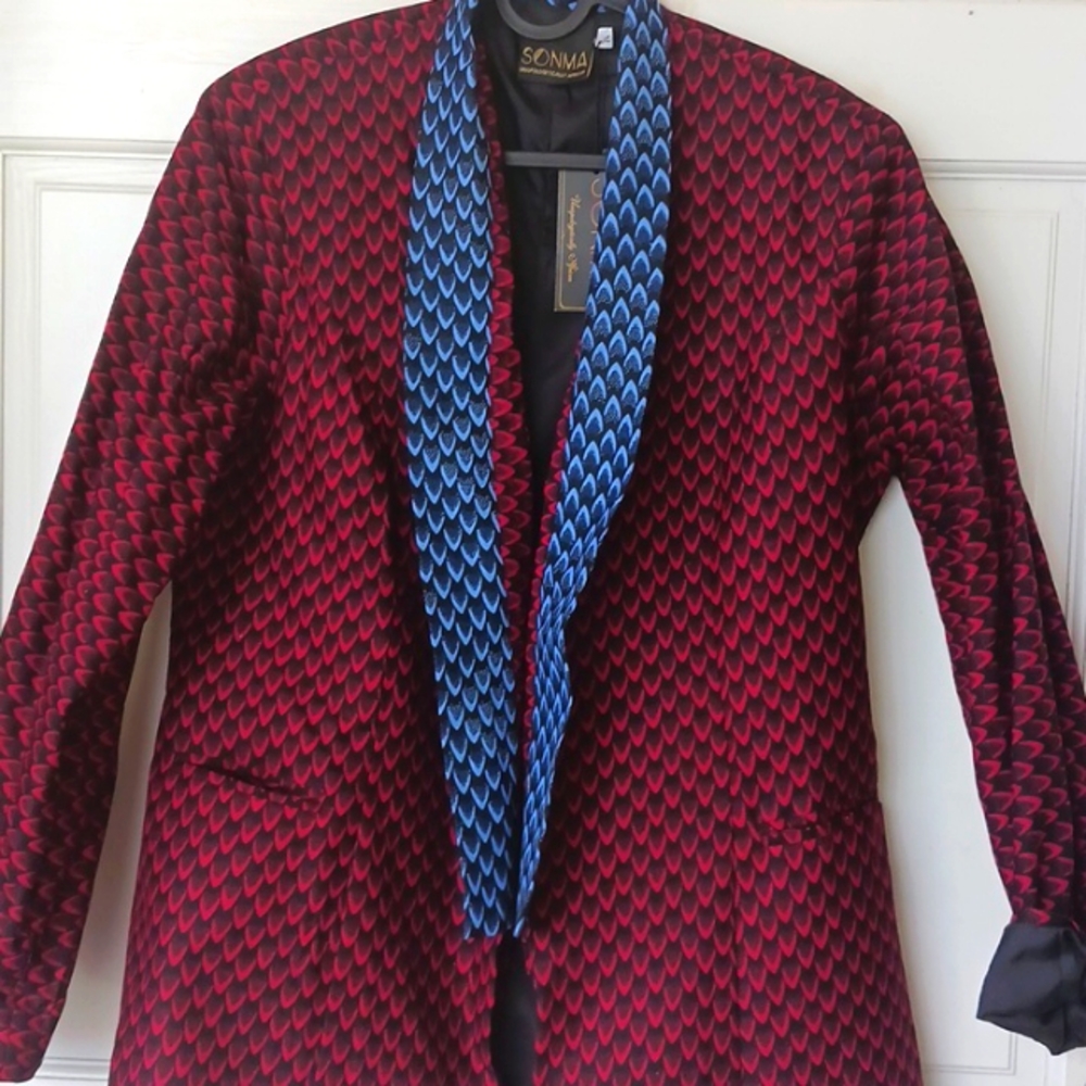 Sonma African Print Fabric Blazer